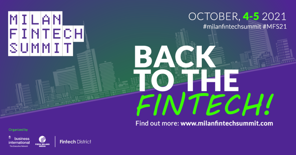 Copertina del Milan Fintech Summit 2021